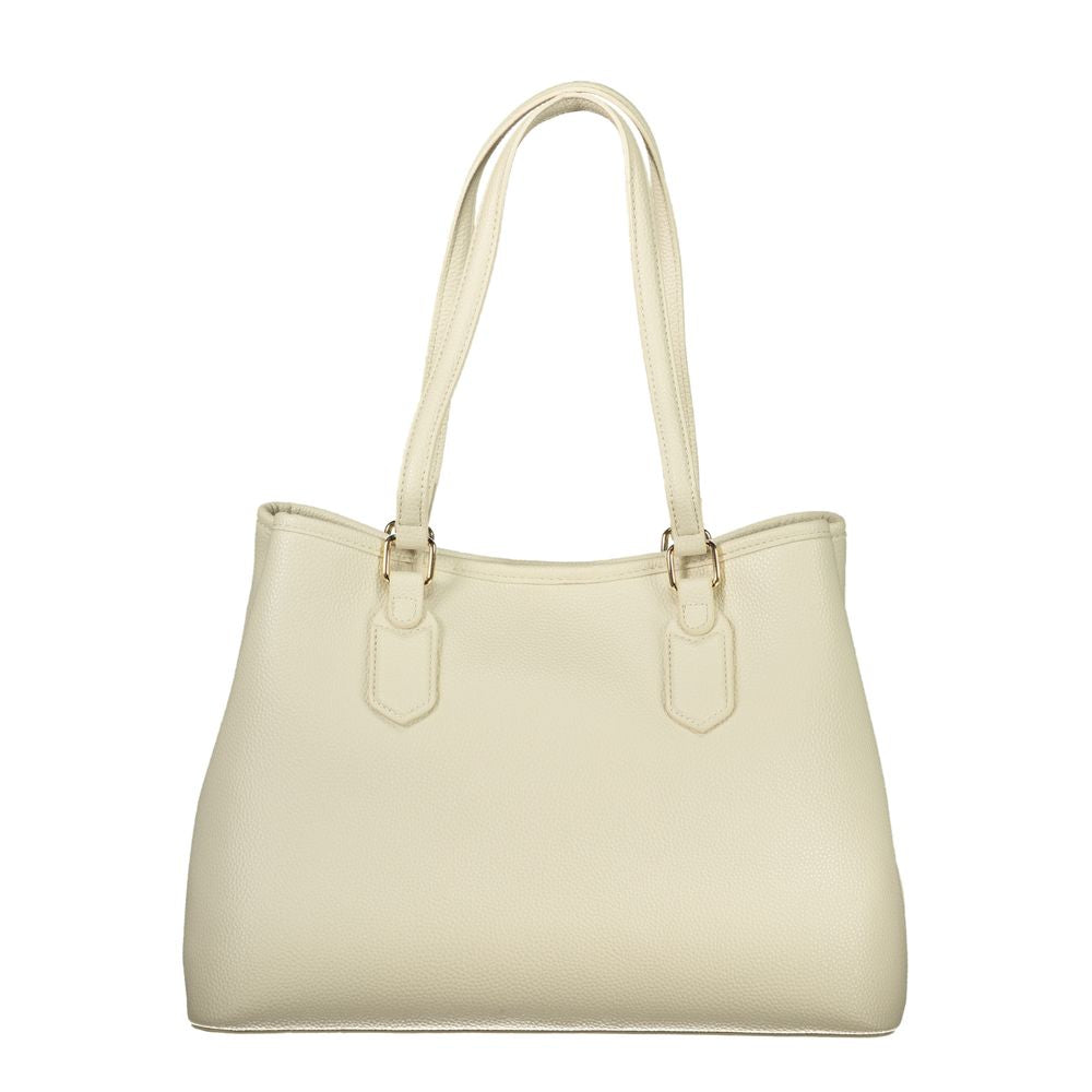 Mario Valentino Damen-Handtasche aus beigem Polyurethan