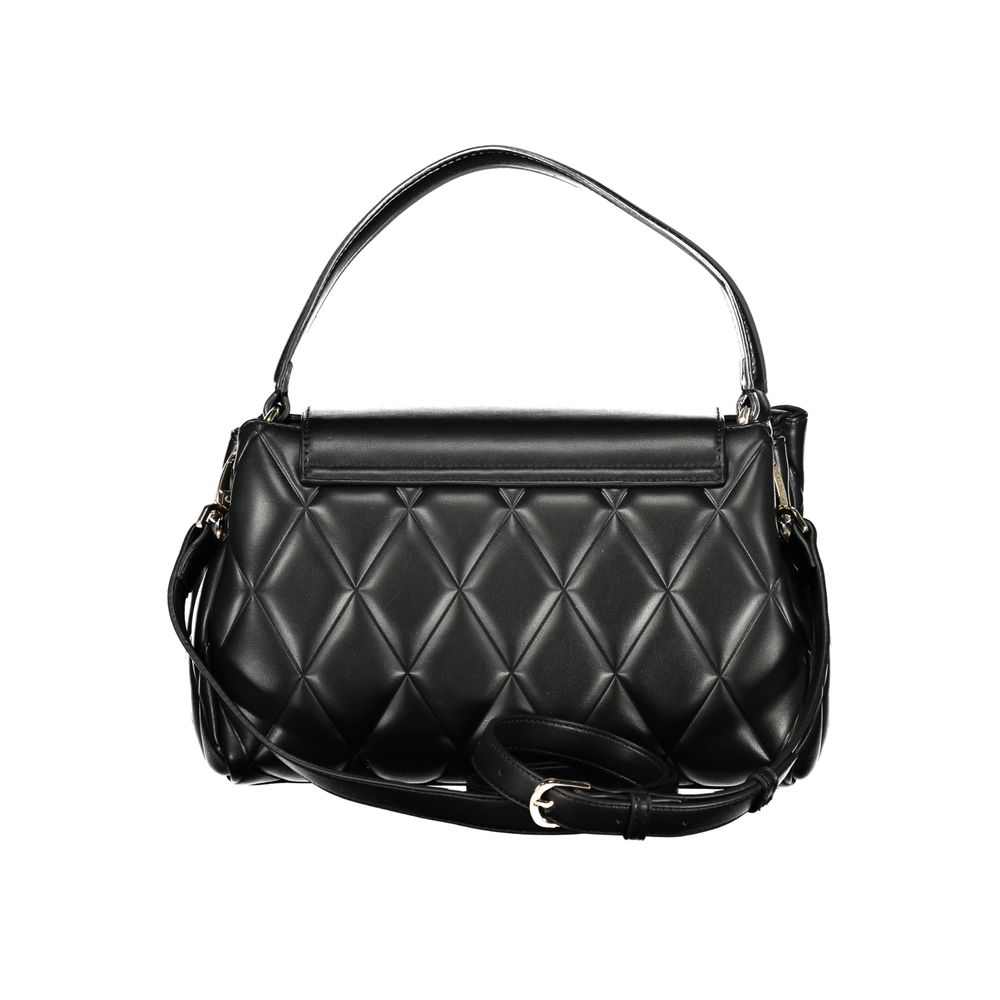Mario Valentino Schwarze Damen-Handtasche aus Polyurethan