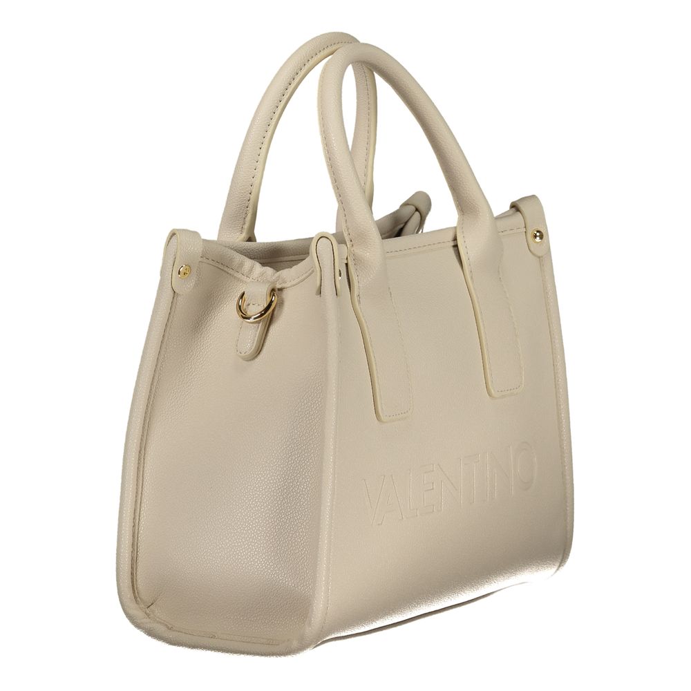 Mario Valentino Damen-Handtasche aus beigem Polyurethan