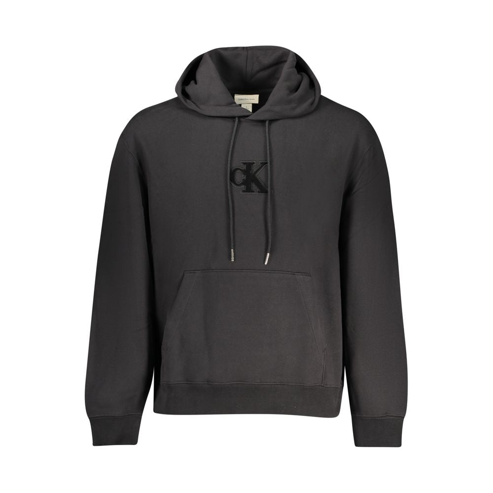 Calvin Klein Schwarzes Herren-Kapuzensweatshirt aus Baumwolle