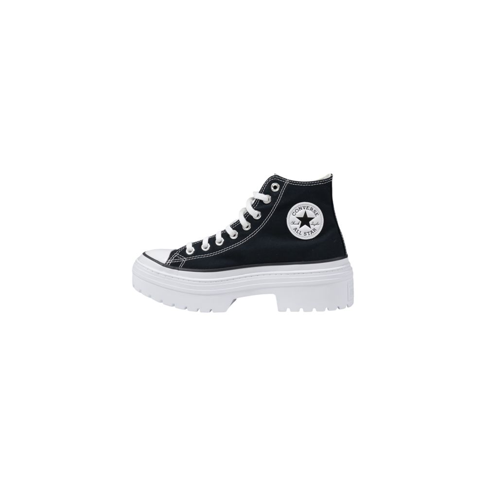 Converse Schwarze Stoff-Sneaker mit klobiger Sohle