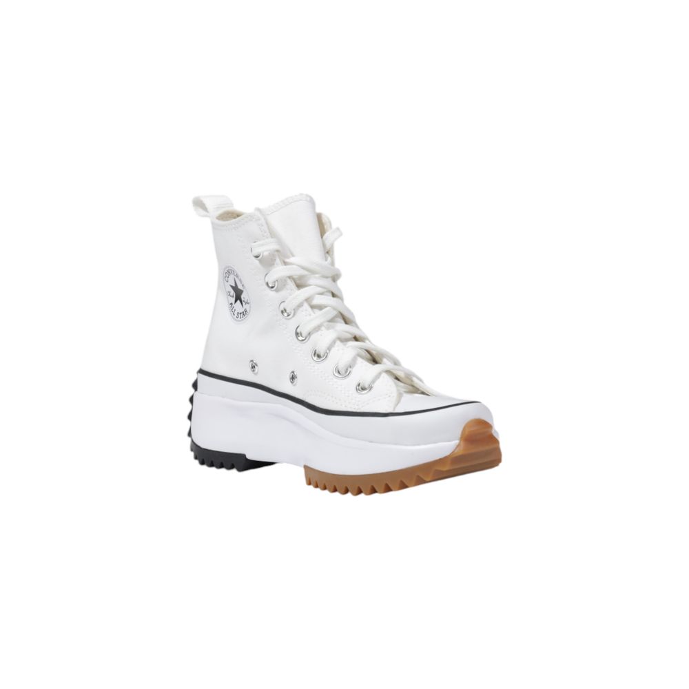 Converse Weiße Stoff-Sneaker mit dicker Sohle