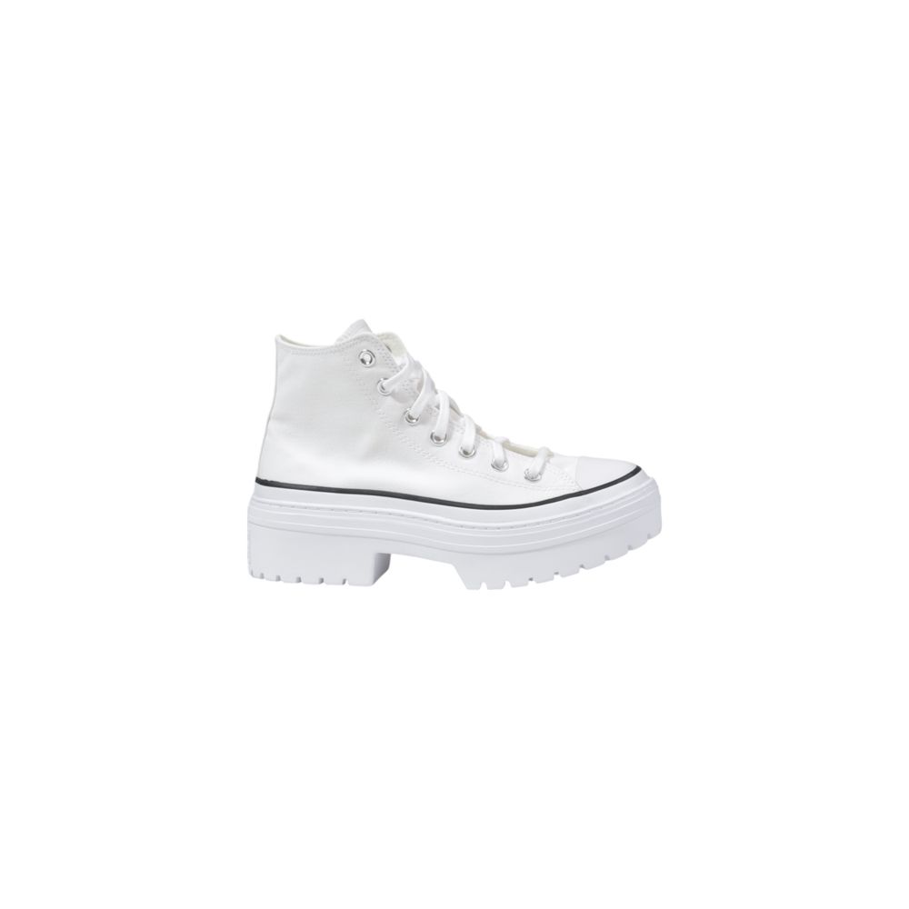 Converse Weiße Stoff-Sneaker mit klobiger Sohle