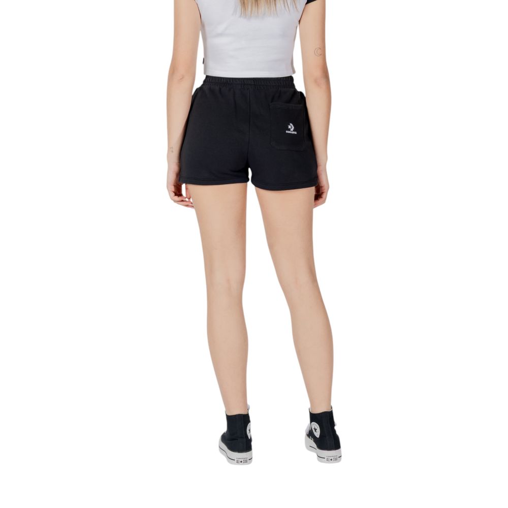 Converse Schwarze Baumwoll-Bermudashorts