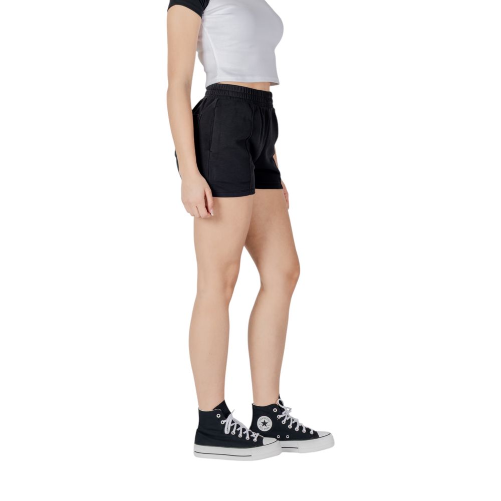 Converse Schwarze Baumwoll-Bermudashorts
