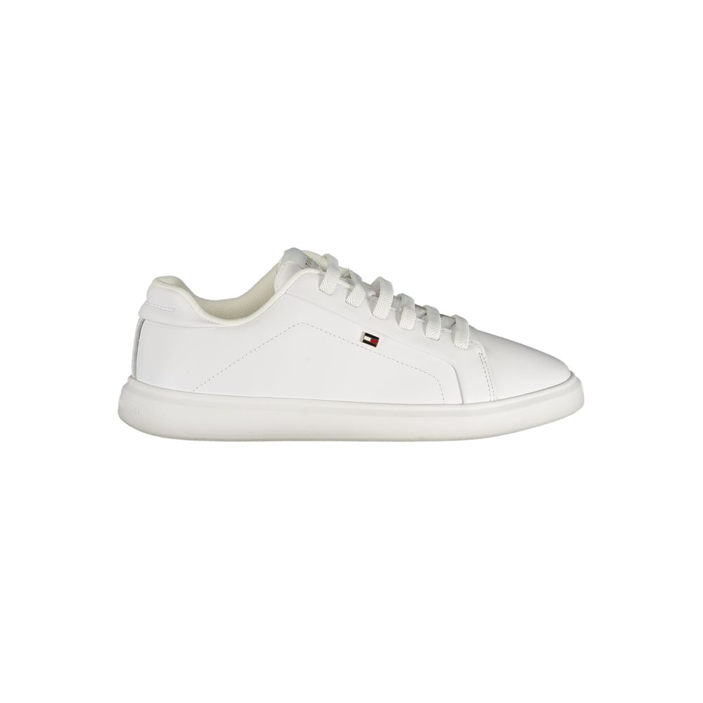 Tommy Hilfiger Bianco Damen-Sneaker aus Polyurethan