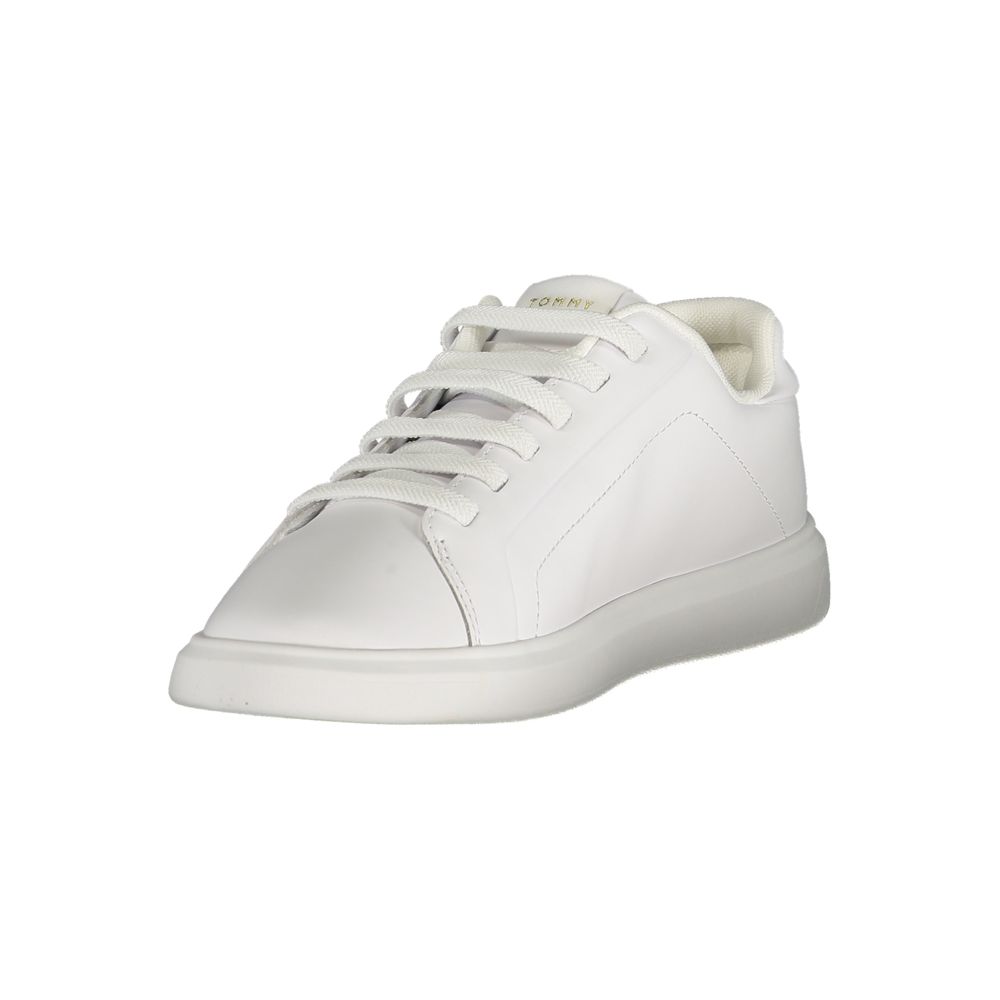 Tommy Hilfiger Bianco Damen-Sneaker aus Polyurethan