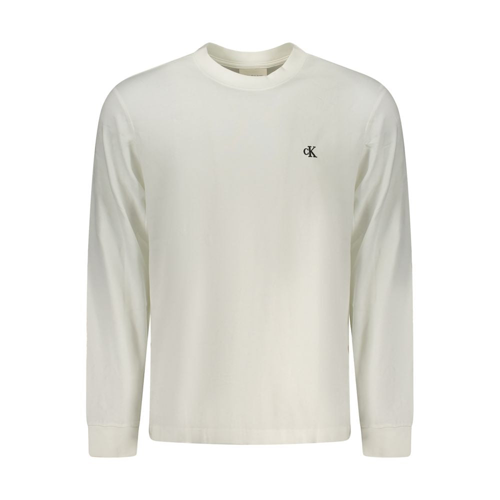 Calvin Klein Weißes Baumwoll-T-Shirt für Herren