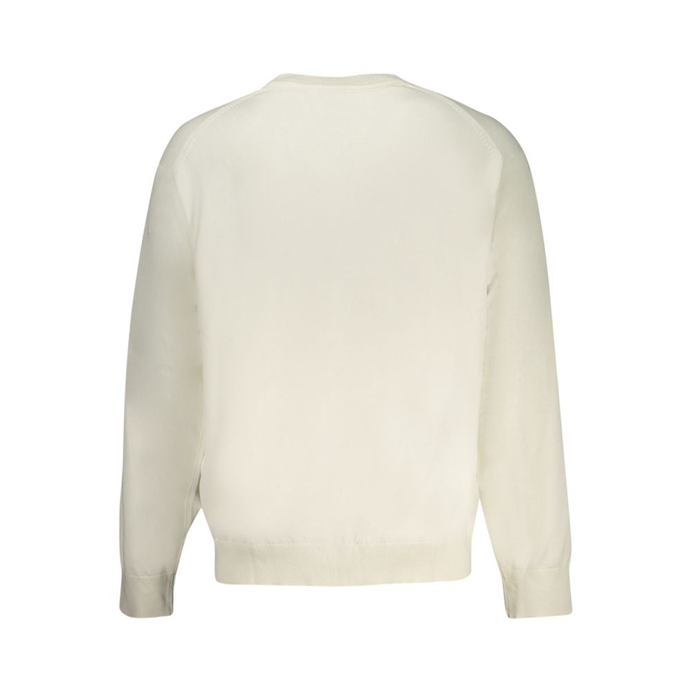 Calvin Klein Baumwoll-Pullover in Weiß