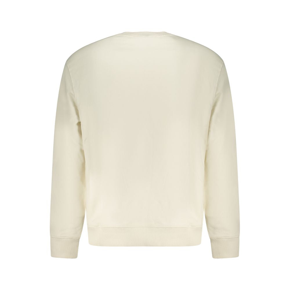 Calvin Klein Weißes Herren-Sweatshirt aus Baumwolle