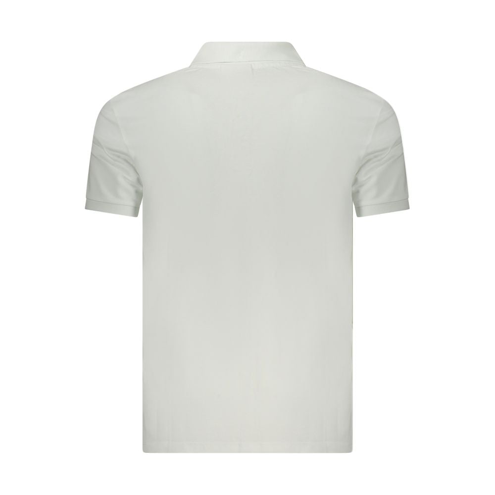 Calvin Klein Bianco Baumwoll-Herrenpoloshirt