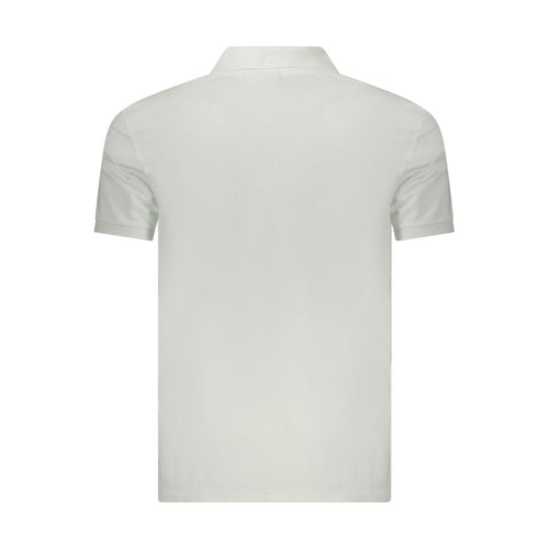 Calvin Klein Bianco Baumwoll-Herrenpoloshirt