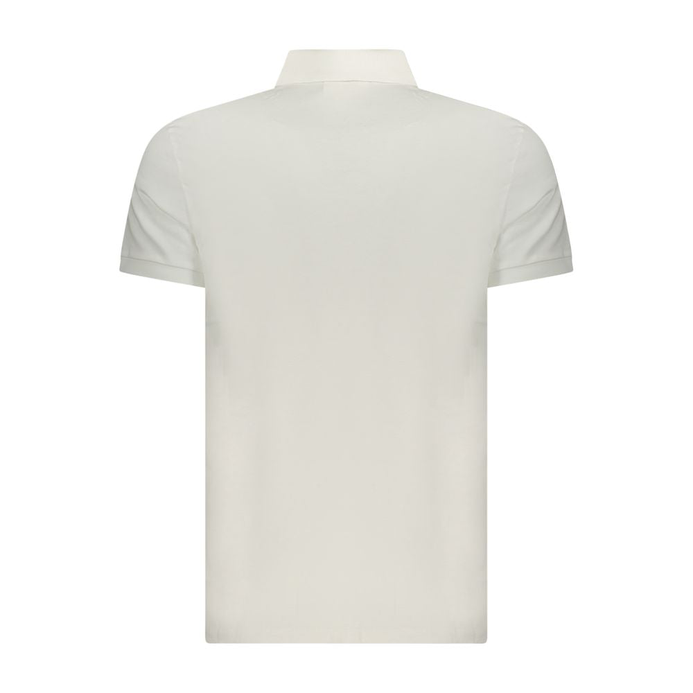 Calvin Klein Bianco Baumwoll-Herrenpoloshirt