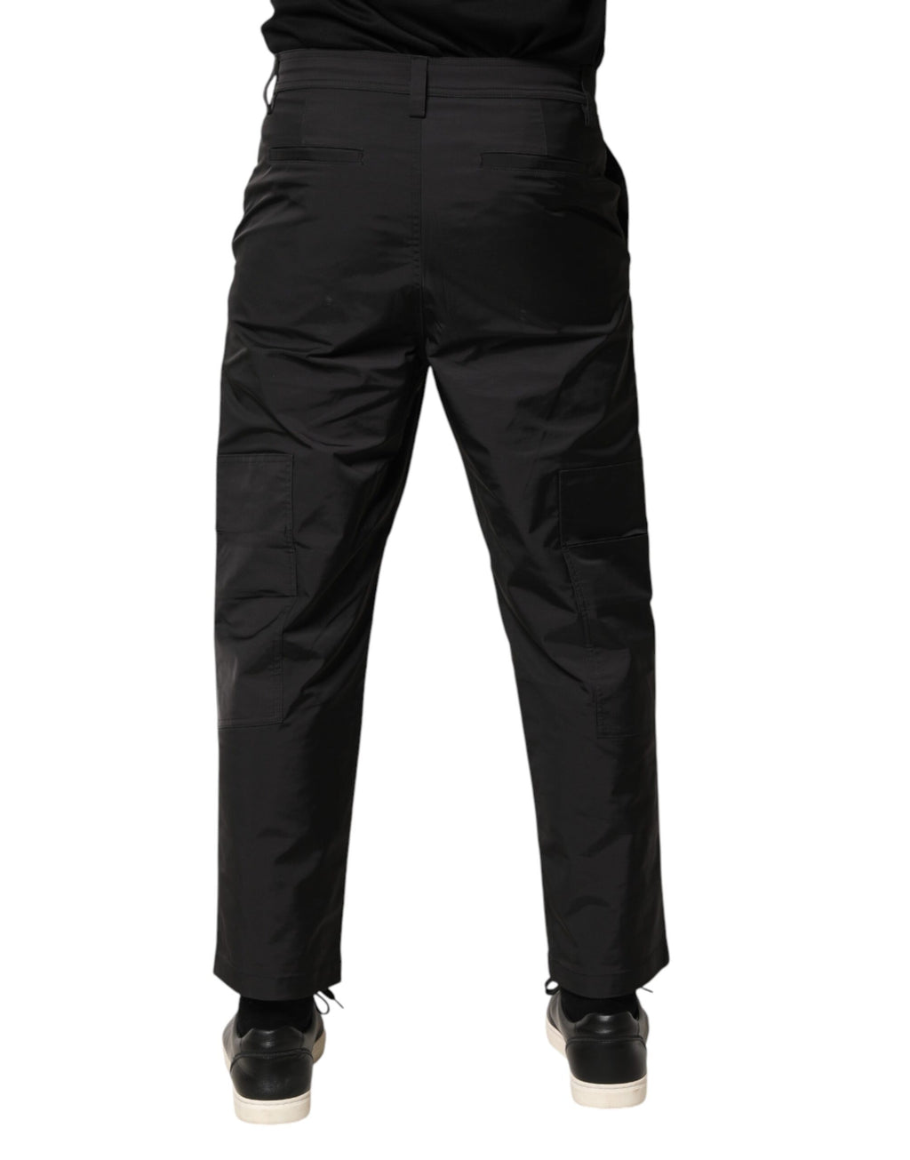 Valentino Schwarze Herren-Anzughose mit mittlerer Taille und schmal zulaufendem Bein