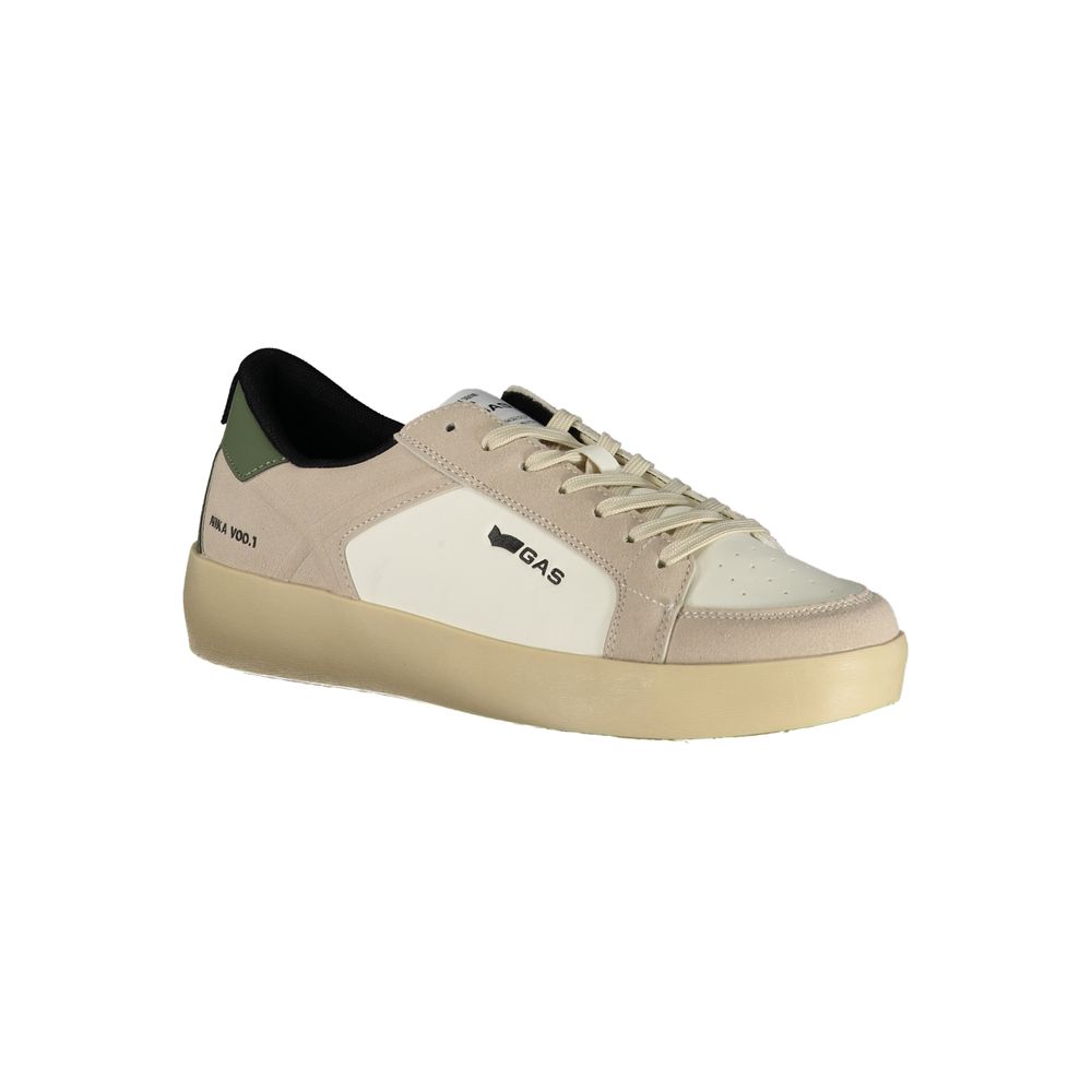 Gas Bianco Polyurethane Herren Sneaker