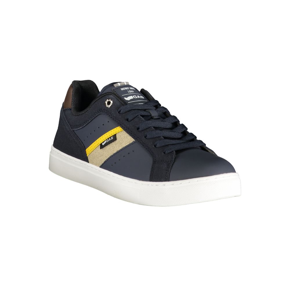 Gas Blauer Herren-Sneaker aus Polyester