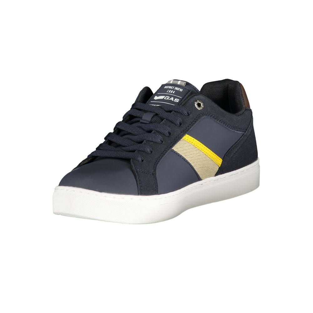 Gas Blauer Herren-Sneaker aus Polyester