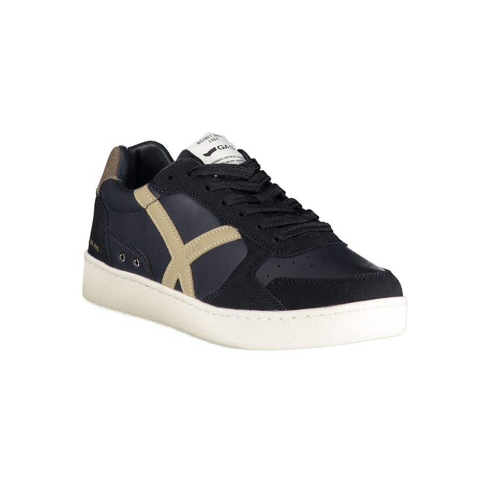 Gas Blauer Herren-Sneaker aus Polyurethan