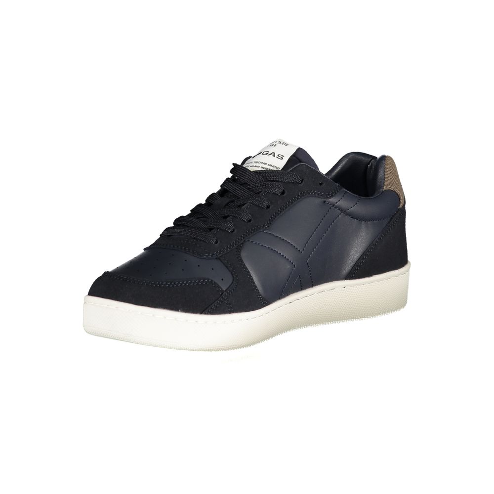 Gas Blauer Herren-Sneaker aus Polyurethan