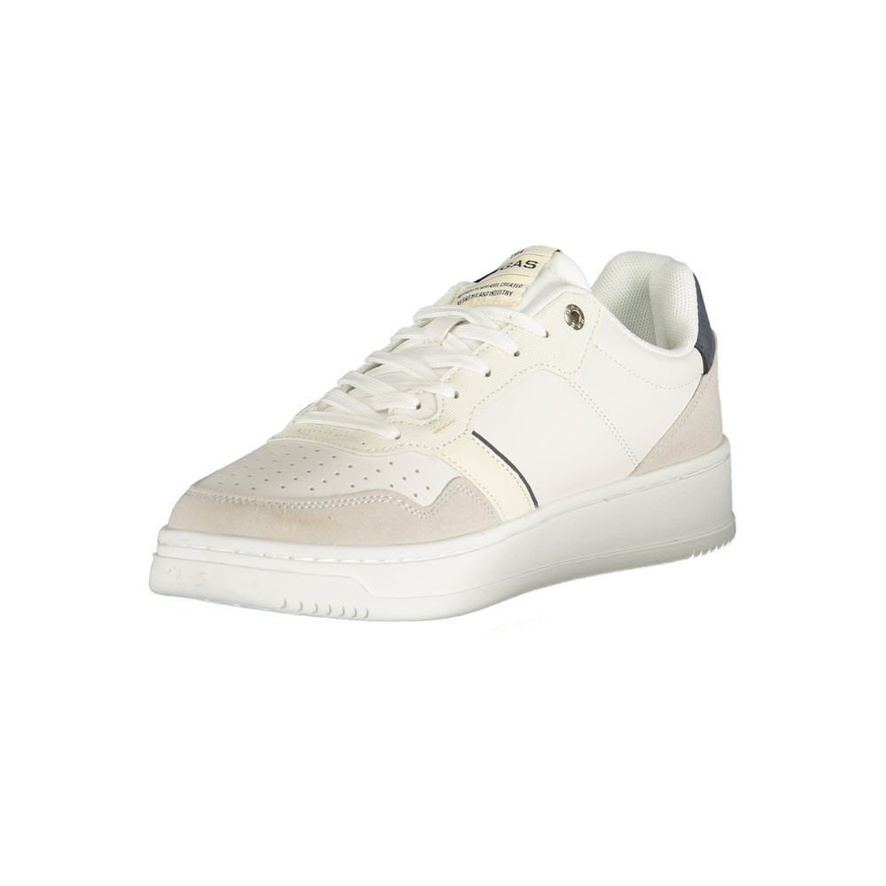 Gas Weiße Herren-Sneaker aus Polyester