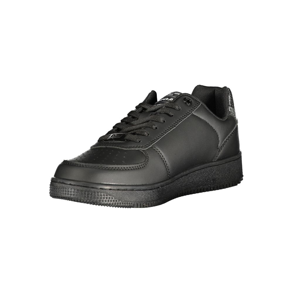 Gas Schwarzer Damen-Sneaker aus Polyurethan