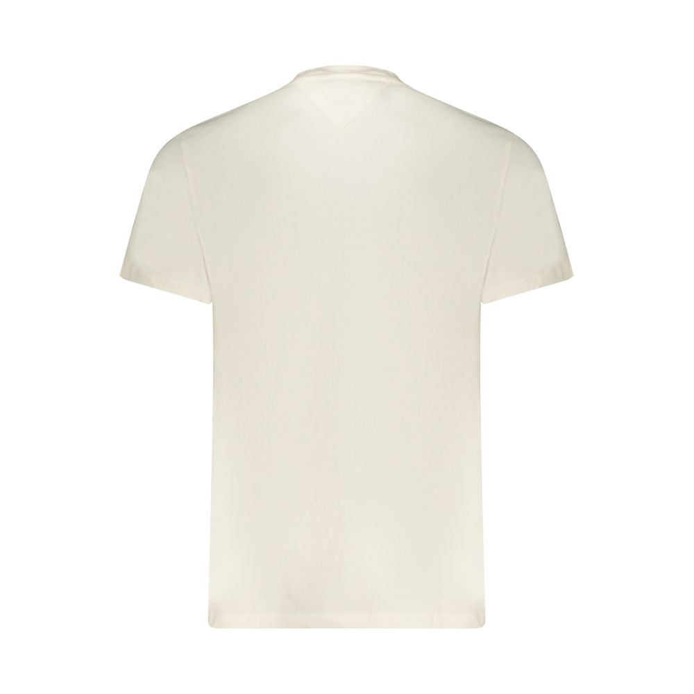 Tommy Hilfiger Bianco Baumwoll-T-Shirt für Herren