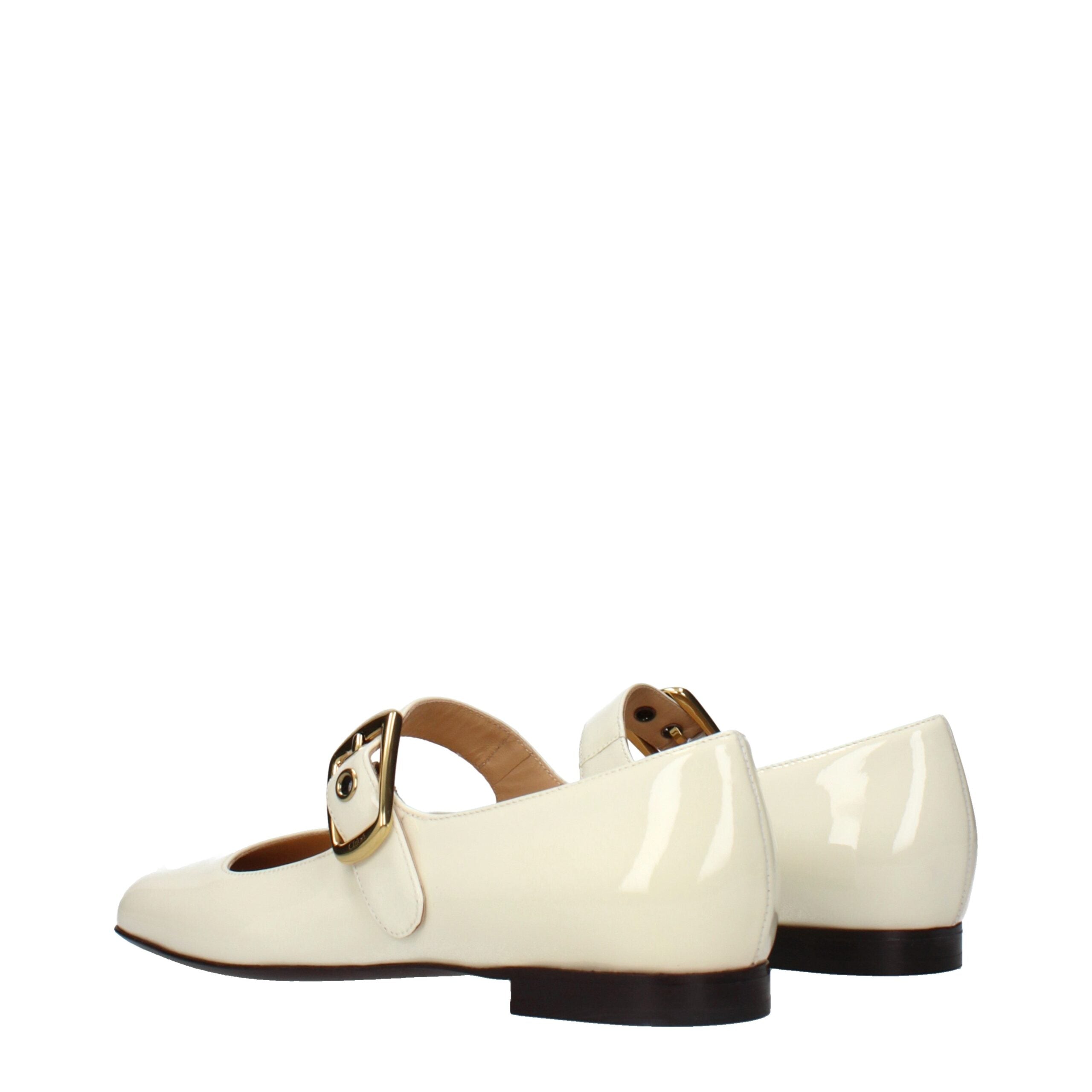 Chloé Beige Leder Ballerinas