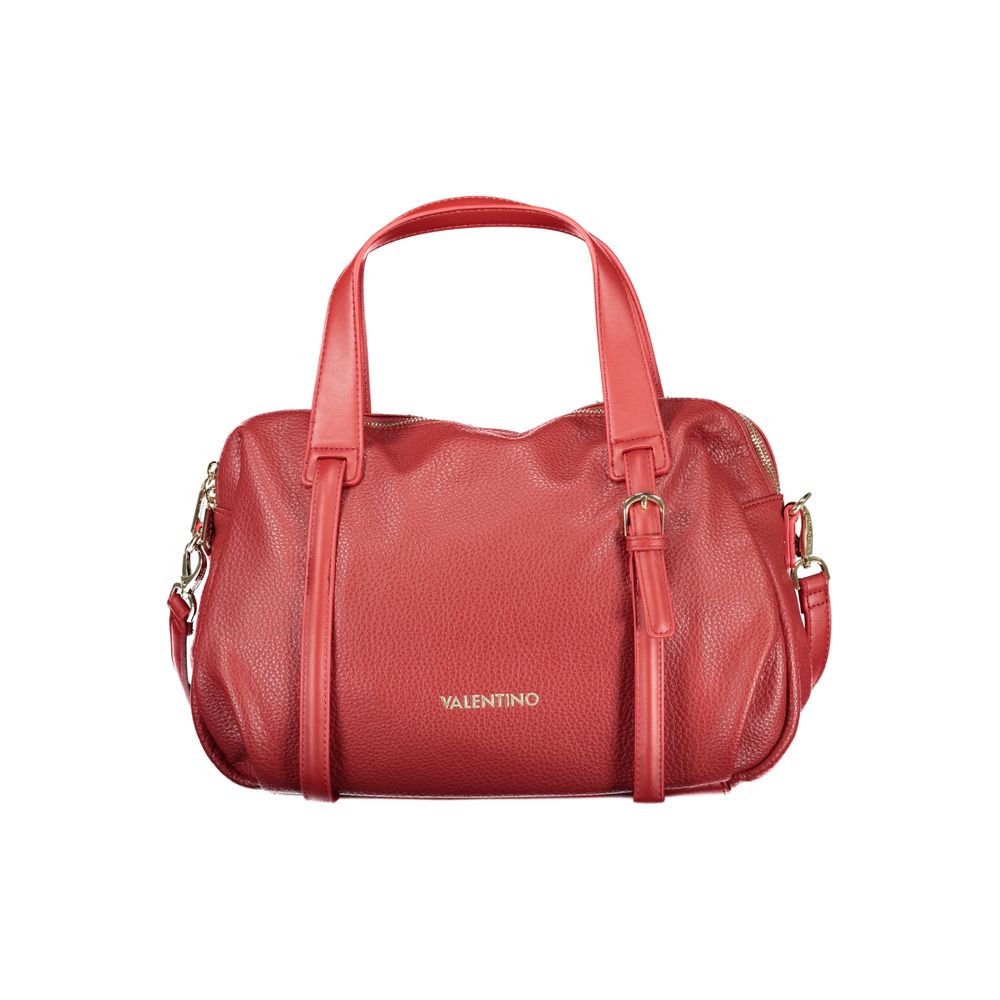 Mario Valentino Rote Damen-Handtasche aus Polyurethan