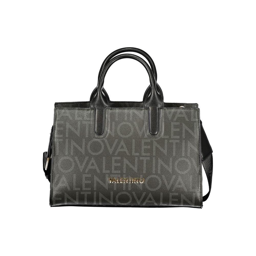 Mario Valentino Schwarze Damen-Handtasche aus Polyurethan