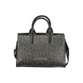 Mario Valentino Schwarze Damen-Handtasche aus Polyurethan