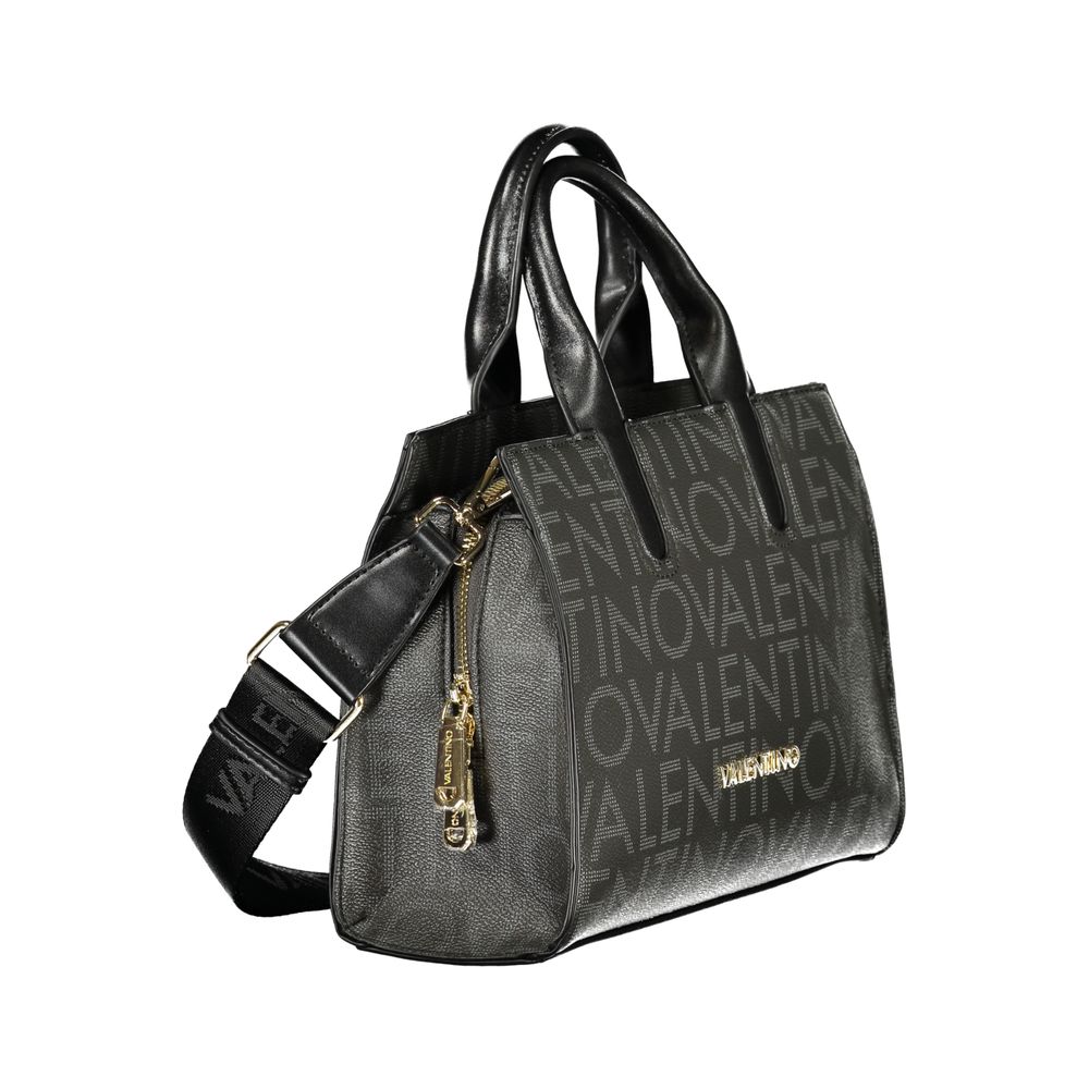 Mario Valentino Schwarze Damen-Handtasche aus Polyurethan