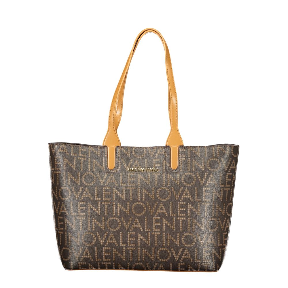Mario Valentino Braune Handtasche aus Polyethylen