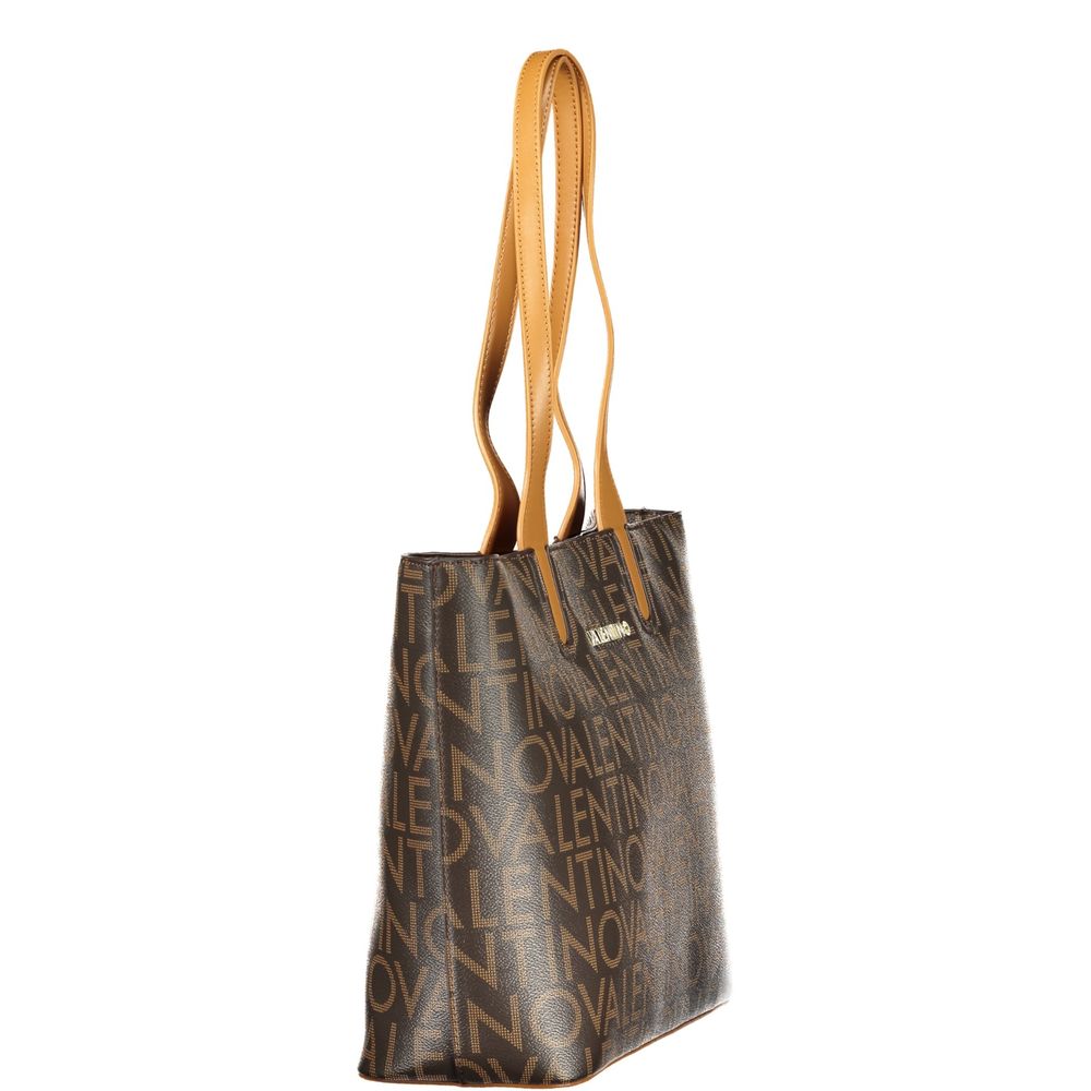 Mario Valentino Braune Handtasche aus Polyethylen