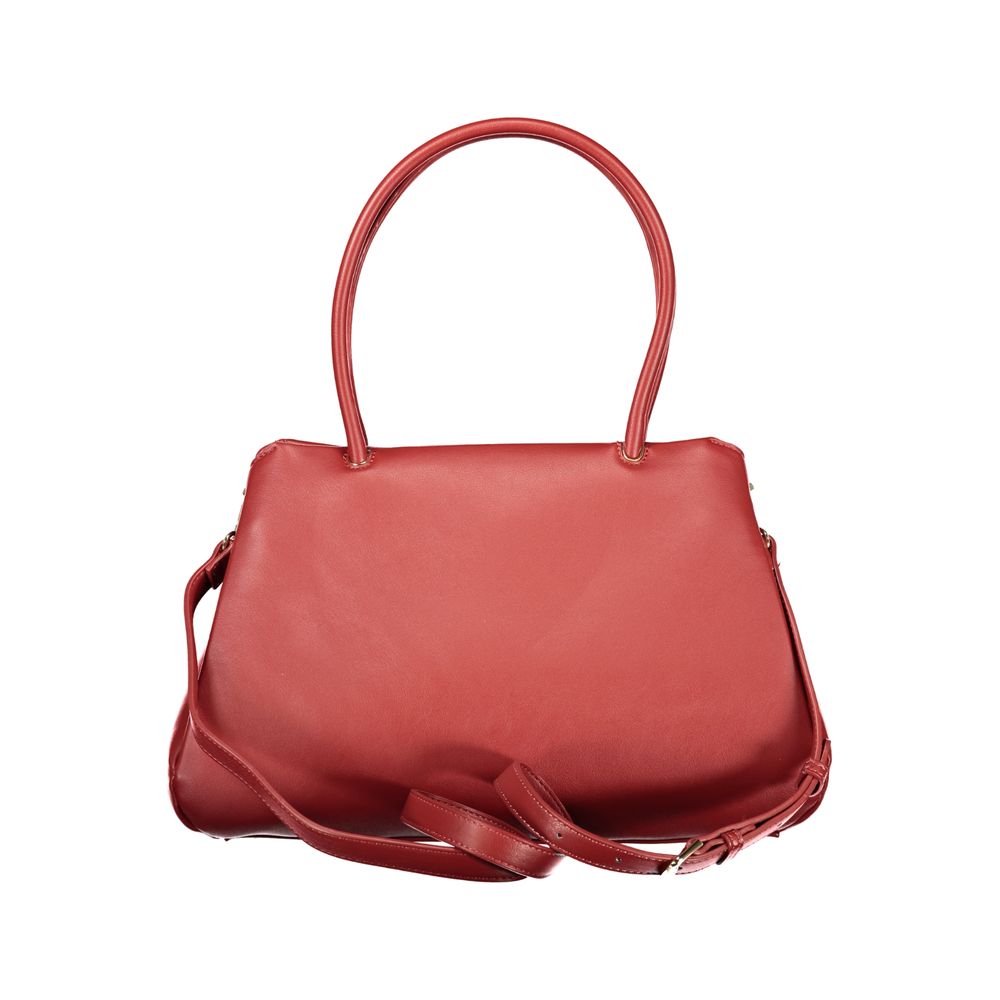 Mario Valentino Rosso Polyurethane Damen Handtasche