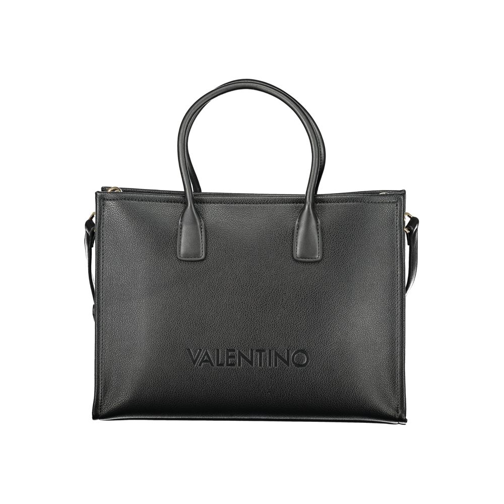 Mario Valentino Schwarze Damen-Handtasche aus Polyurethan