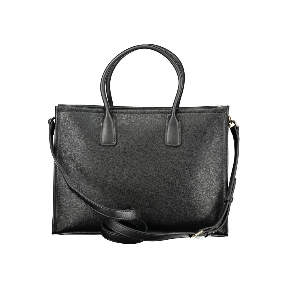 Mario Valentino Schwarze Damen-Handtasche aus Polyurethan