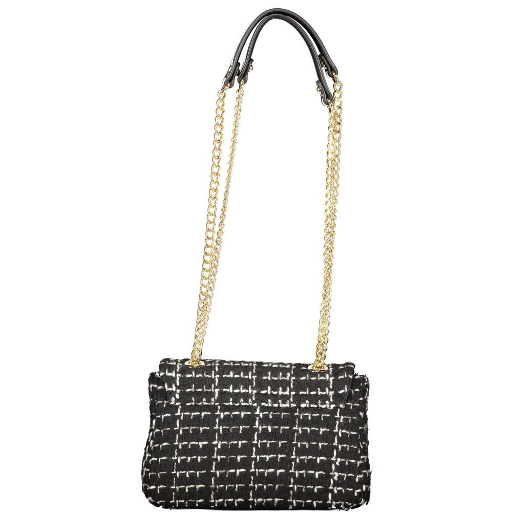 Mario Valentino Schwarze Damen-Handtasche aus Polyurethan