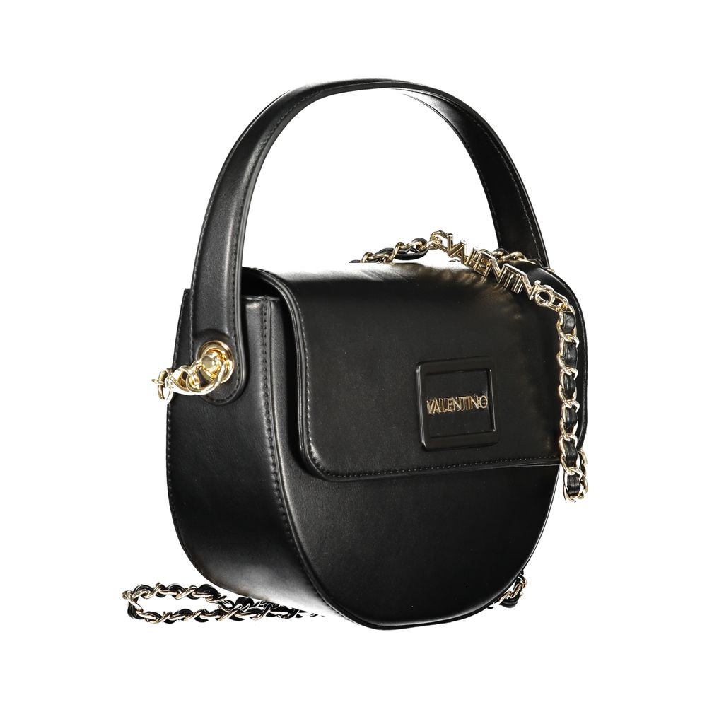 Mario Valentino Schwarze Damen-Handtasche aus Polyurethan
