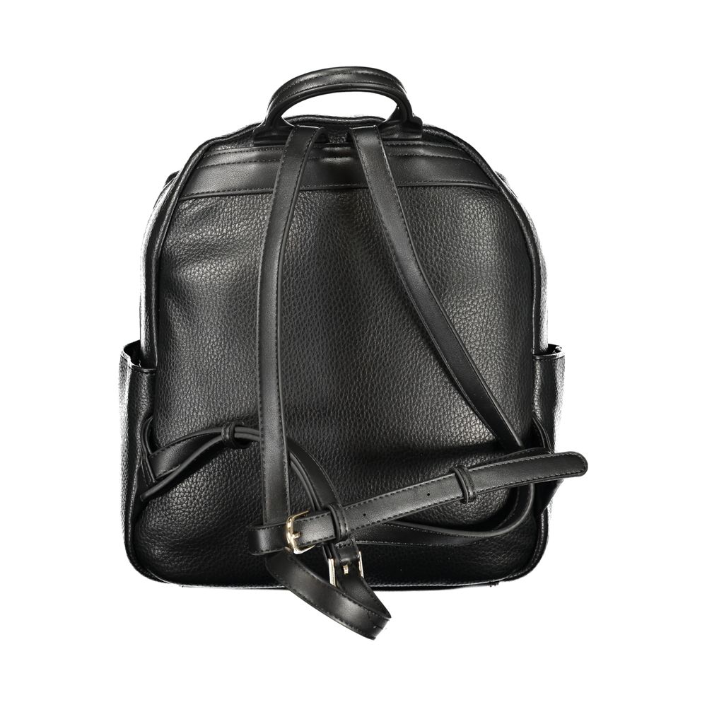 Mario Valentino Schwarzer Rucksack aus Polyurethan für Damen
