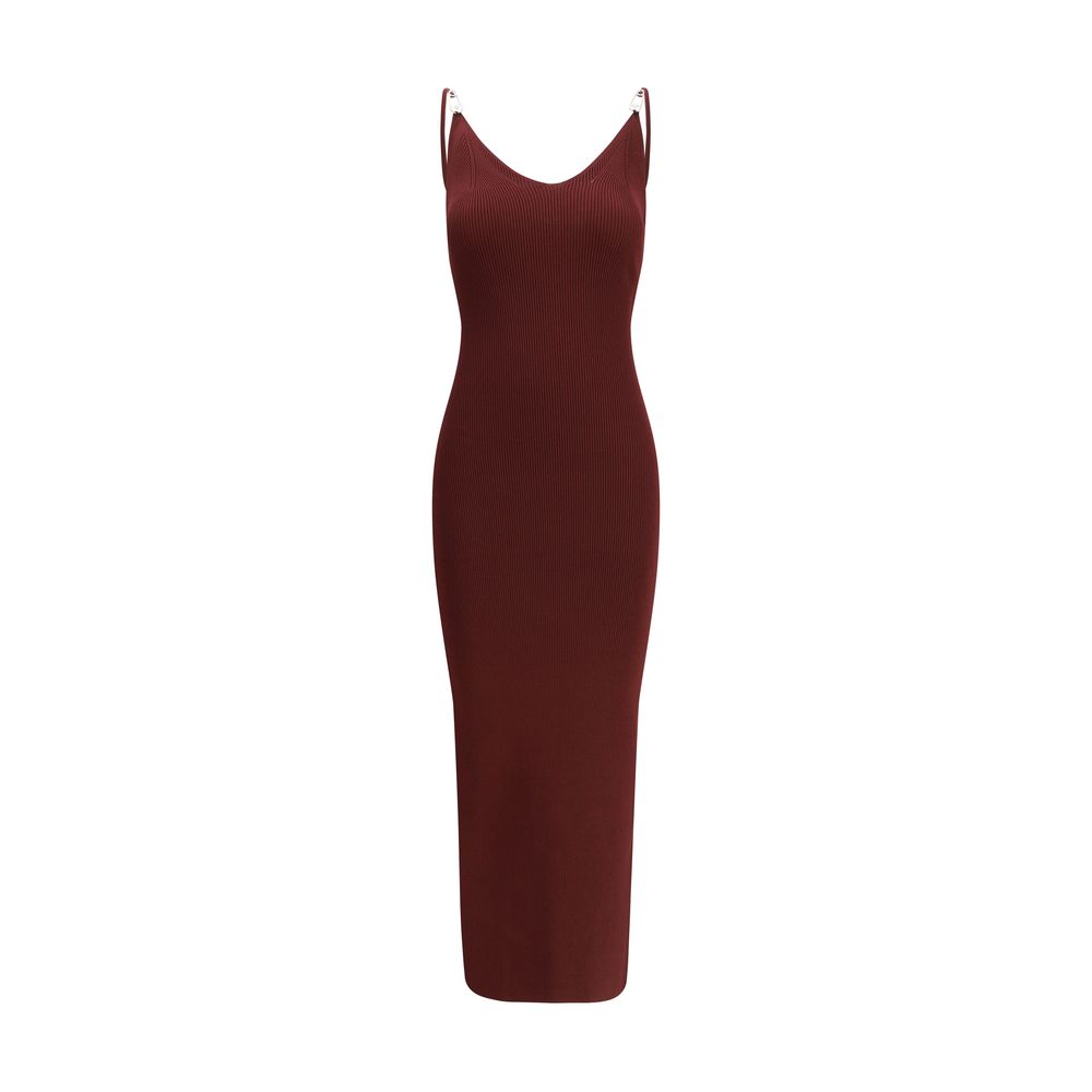 Versace Bordeaux Viskose Freizeitkleid